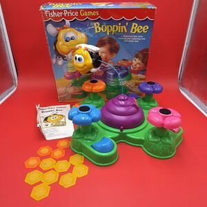 Vintage 1995 Fisher-Price Boppin' Bee Game Tested Works 100% Complete Super FUN